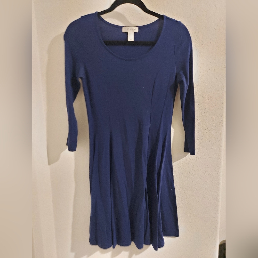 Forever 21 blue swing dress small